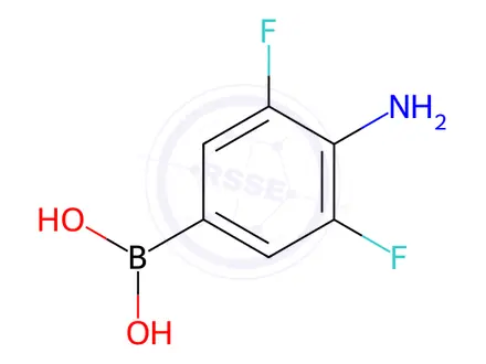 Chemical structure of (4-Amino-3,5-difluorophenyl)boronic acid