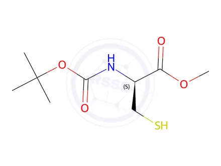 Chemical structure of N-Boc-D-Cysteine methyl ester