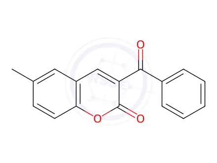 Chemical structure of 3-Benzoyl-6-methyl-2H-chromen-2-one