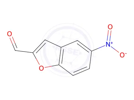Chemical structure of 5-nitro-1-benzofuran-2-carbaldehyde
