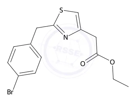 Chemical structure of Ethyl 2-(2-(4-bromobenzyl)thiazol-4-yl)acetate
