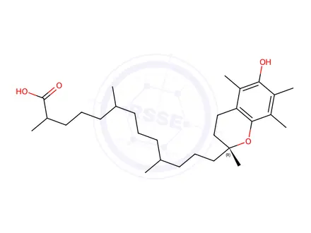 Chemical structure of 13'-Carboxy-alpha-tocopherol