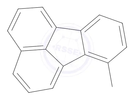 Chemical structure of 7-methylfluoranthene