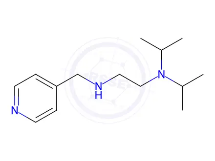 Chemical structure of N1,N1-diisopropyl-N2-(pyridin-4-ylmethyl)ethane-1,2-diamine