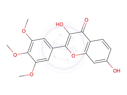 Chemical structure of 3,7-Dihydroxy-3',4',5'-trimethoxyflavone