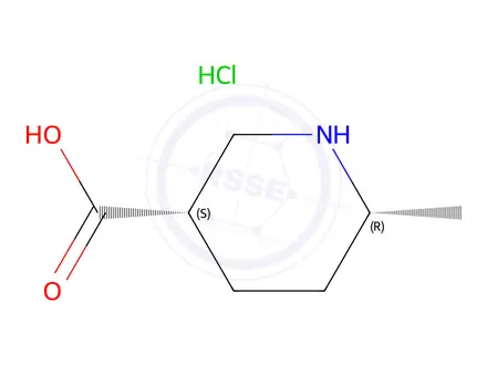 Chemical structure of Rel-(3R,6S)-6-methylpiperidine-3-carboxylic acid hydrochloride