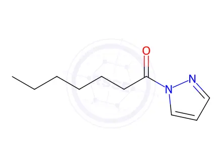 Chemical structure of 1-(1H-Pyrazol-1-yl)heptan-1-one