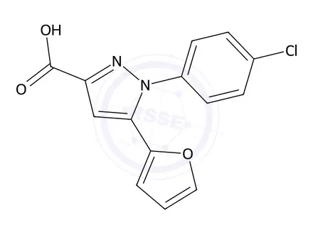 Chemical structure of 1-(4-Chlorophenyl)-5-(furan-2-yl)-1h-pyrazole-3-carboxylic acid