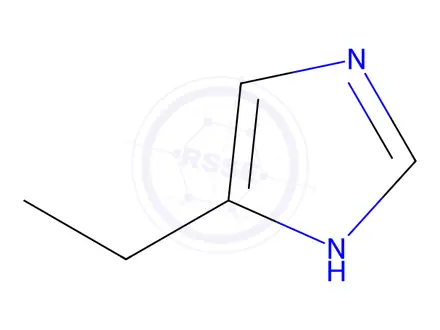 Chemical structure of 4-ethylimidazole