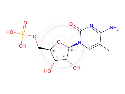 Chemical structure of 5-Methylcytidine-5'-monophosphate