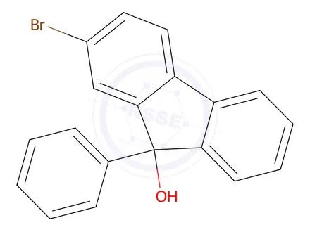 Chemical structure of 2-Bromo-9-phenyl-9H-fluoren-9-ol