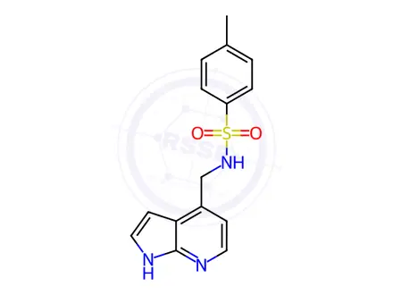 Chemical structure of N-((1H-Pyrrolo[2,3-b]pyridin-4-yl)methyl)-4-methylbenzenesulfonamide