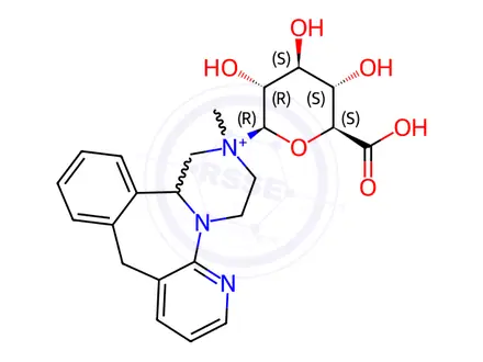 Chemical structure of Mirtazapine N-Glucuronide (Mixture of Diastereomers)