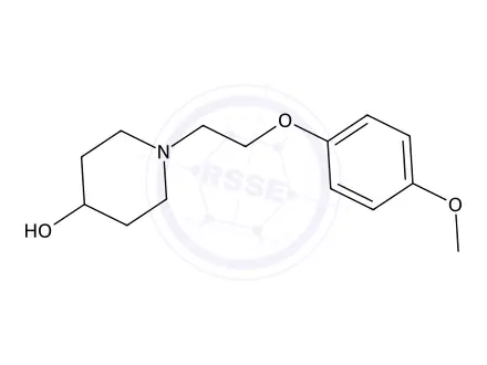 Chemical structure of 1-(2-(4-Methoxyphenoxy)ethyl)piperidin-4-ol