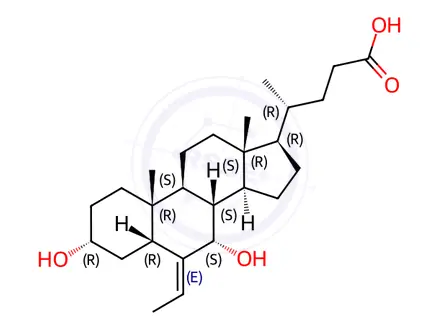 Chemical structure of Obeticholic Acid Impurity F