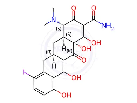Chemical structure of Sancycline Impurity 5 (7-Iodo Sancycline)