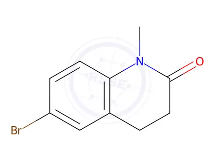 Chemical structure of 6-Bromo-1-methyl-1,2,3,4-tetrahydroquinolin-2-one