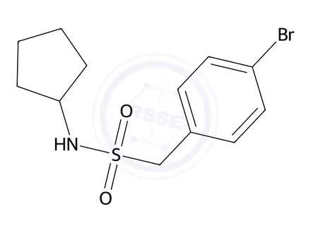 Chemical structure of 1-(4-Bromophenyl)-N-cyclopentylmethanesulfonamide