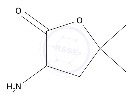 Chemical structure of 3-amino-5,5-dimethyloxolan-2-one