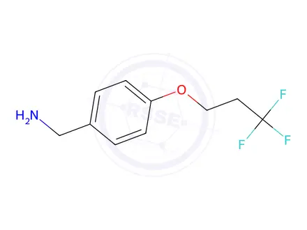 Chemical structure of (4-(3,3,3-Trifluoropropoxy)phenyl)methanamine