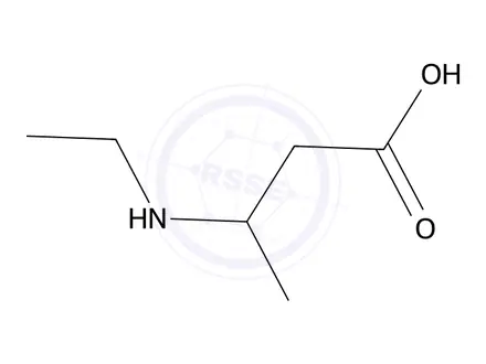 Chemical structure of 3-(ethylamino)butanoic acid