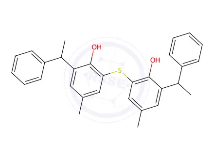 Chemical structure of 22THIOBIS4METHYL6ALPHAPHENYLETHYLPHENOL