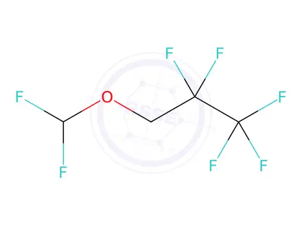 Chemical structure of Difluoromethyl 2,2,3,3,3-pentafluoropropyl ether