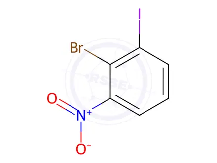 Chemical structure of 2-Bromo-3-iodonitrobenzene