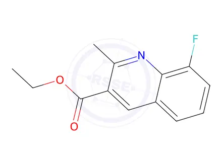 Chemical structure of Ethyl 8-fluoro-2-methylquinoline-3-carboxylate