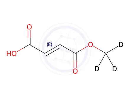 Chemical structure of Monomethyl Fumarate-d3