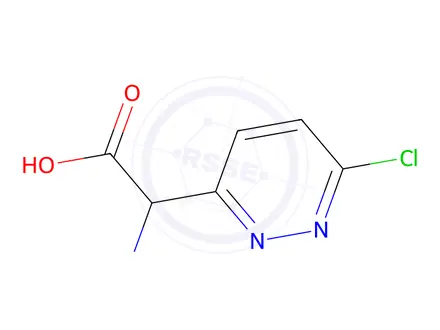 Chemical structure of 2-Amino-2-(6-chloropyridazin-3-yl)acetic acid