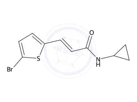 Chemical structure of 3-(5-Bromothiophen-2-yl)-N-cyclopropylacrylamide