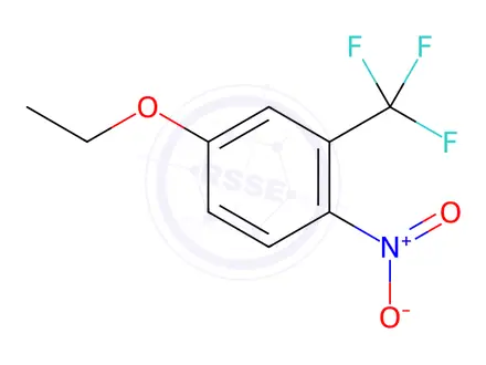Chemical structure of 4-ethoxy-1-nitro-2-(trifluoromethyl)benzene