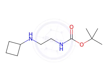 Chemical structure of Carbamic acid, N-[2-(cyclobutylamino)ethyl]-, 1,1-dimethylethyl ester
