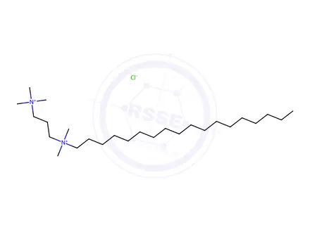 Chemical structure of N,N,N,N',N'-pentamethyl-N'-octadecyl-N,N'-trimethylenediammonium dichloride