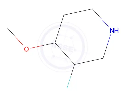 Chemical structure of 3-Fluoro-4-methoxypiperidine