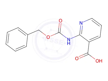 Chemical structure of 2-BENZYLOXYCARBONYLAMINO-NICOTINIC ACID