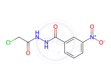 Chemical structure of n'-(2-Chloroacetyl)-3-nitrobenzohydrazide