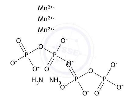 Chemical structure of MANGANESE AMMONIUM PYROPHOSPHATE