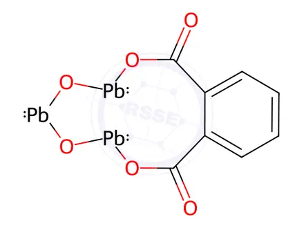 Chemical structure of Dibasic Lead Phthalate