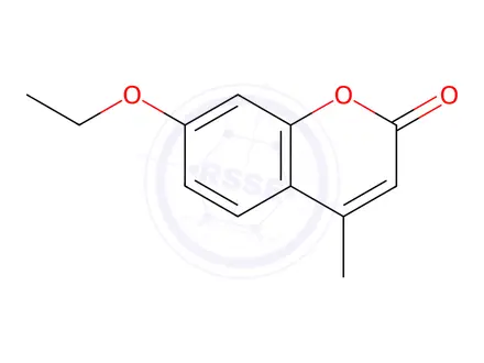 Chemical structure of 7-Ethoxy-4-Methylcoumarin