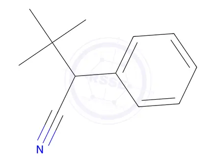 Chemical structure of 3,3-Dimethyl-2-phenylbutanenitrile