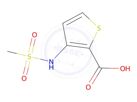 Chemical structure of 3-(MethylsulfonaMido)-2-thiophenecarboxylic Acid