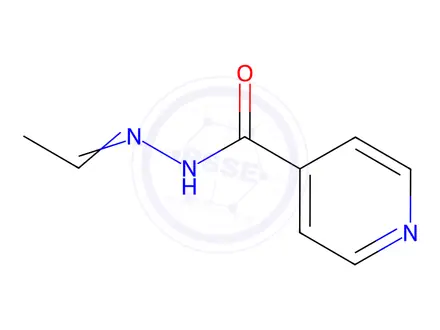 Chemical structure of N'-ethylideneisonicotinohydrazide