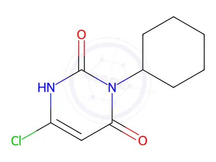 Chemical structure of 6-chloro-3-cyclohexylpyrimidine-2,4(1H,3H)-dione