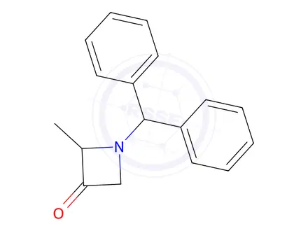 Chemical structure of 1-Diphenylmethyl-2-methyl-3-azetidone