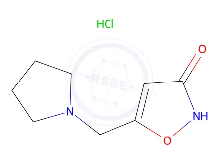 Chemical structure of 5-(Pyrrolidin-1-ylmethyl)isoxazol-3(2H)-one hydrochloride