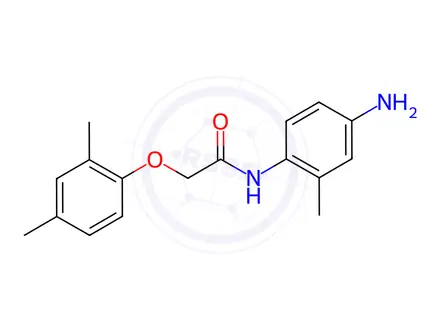 Chemical structure of N-(4-Amino-2-methylphenyl)-2-(2,4-dimethylphenoxy)acetamide