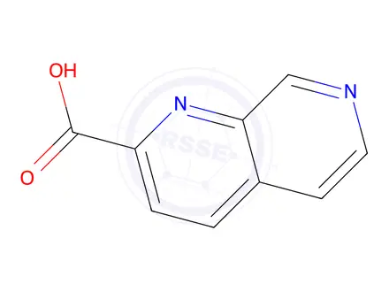 Chemical structure of 1,7-naphthyridine-2-carboxylic acid