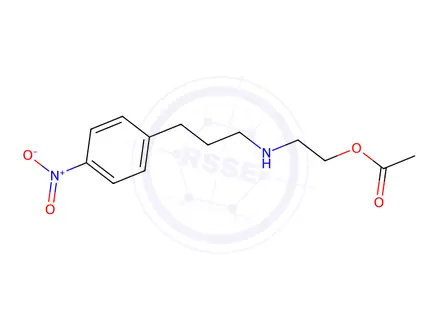 Chemical structure of Acetic acid 2-[3-(4-nitro-phenyl)-propylamino]-ethyl ester